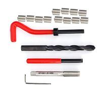 CHICIRIS Kit de Reparación de Roscas Juego de Machos de Roscar de Acero Inoxidable M10x1.25 para Rosca Hembra, Herramienta de Reparación de de 17 Piezas para Deslizante de Orificios Roscados,
