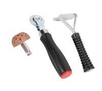CHICIRIS Kit de Rodillo para Parches de Neumáticos, 30 Parches 3 Tamaños Rodillo de 17,96 Cm con Cabeza de Parche de Acero de Tungsteno para Reparación de Neumáticos, Lijado, Pulido y