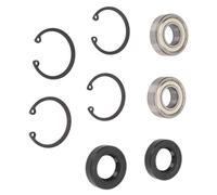 CHICIRIS Kit de Sello de Cojinete del Eje Trasero, Kit de Sello de Cojinete del Eje Trasero FKM de Acero, 2 Juegos, Reemplaza a 611931 70181G01 15114G1 15112G1 para EZGO Marathon Medalist TXT