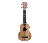 CHICIRIS Kit de Ukelele Soprano Ukelele Soprano de Madera de Cebra de 21 Pulgadas con Estuche Correa Afinadora Cuerdas Adicionales para Principiantes Niños Adultos Estudiantes Practican el Aprendizaje