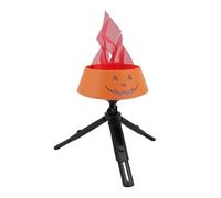 CHICIRIS Lámpara de Llama Falsa 3D, Luz de Fuego Artificial LED Realista con Soporte de Altura Ajustable y Batería Incorporada de 1500 MAh, para Decoraciones de Fiesta de Navidad de