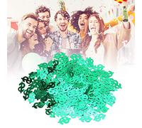 CHICIRIS Lanzar Confeti Exquisita Decoración de Mesa con Forma de Signo de Dólar para Bodas, Fiestas, 60 G Verde (signo de dolar verde)