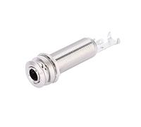 CHICIRIS Lápiz final duradero de cobre Jack Guitarra eléctrica Ukelele Pastilla para amantes de la música, plata/pistola negro (plateado)