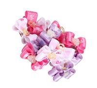 CHICIRIS Lazos para el Pelo de Mascotas, Accesorios de Aseo con Lazo Elásticos Bonitos para Perros y Gatos, 15 Uds., Medianos y Pequeños, Coloridos