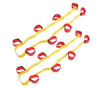 CHICIRIS Leggings Elásticos para Pies, Juego de Trabajo en Equipo Multijugador con Correas de Gancho para Actividades de Padres e Hijos, Instituciones de Capacitación, Parques (Calzas para 8