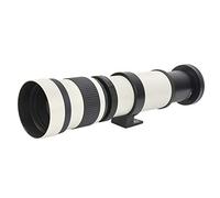 CHICIRIS Lente de Teleobjetivo de 420-800 Mm F8.3-16 con Lente de Agrandamiento de 2x para la Cámara de Montaje EF -s, Excelente Tele Zoom para Paisaje, Vida Silvestre, Negro (WHITE)
