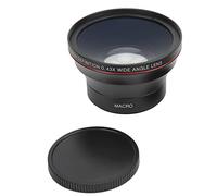 CHICIRIS Lente Gran Angular de 58 Mm 0.43X, Lente de Cámara de Vidrio óptico con Macro Desmontable, para Fotografía de Paisaje, Retratos, Bienes Raíces