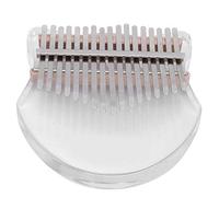 CHICIRIS Lindo Piano de Pulgar Kalimba, Instrumento Musical Acrílico con 17 Teclas, Diseño Portátil para Adultos y Principiantes, Música Fácil de Aprender (Transparente)
