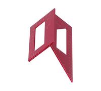 CHICIRIS Línea de Corte de ángulo Herramienta de Vigor 3D para Trabajar la Madera, Medición Exacta de 45 °/90 ° para Especialistas, Material de Aleación de Aluminio (rojo)