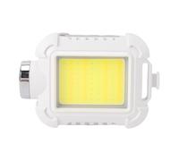 CHICIRIS Linterna con Abrazadera, Luz para Correr Multifunción Resistente Al Agua ABS con Brillo de 16000 LX y SeñAl SOS Roja para Ciclismo y Senderismo Al Aire (White)