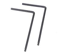 CHICIRIS Llave de acero para dilatador de guitarra, 4 mm y 5 mm, forma de L para ajustar el grifo de la guitarra acústica, negro y plateado (5 mm/0,2 pulgadas)