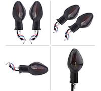 CHICIRIS Luz Indicadora de Señal de Giro para Motocicleta Honda CBR600RR | Lámpara de Bombilla ámbar, Lente Curva de Alta Transmisión, Carcasa de Plástico a Prueba de Golpes, Ahorro de Energía,