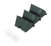 CHICIRIS Maceta de Pared Vertical Apilable para Uso en Interiores y Exteriores, Diseño Ligero con Riego Automático y 2 Bolsillos de 19,3x9,8 Pulgadas (Green)