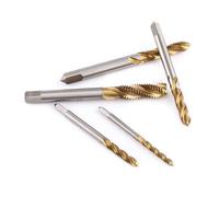 CHICIRIS Machos de Roscar de Rosca Estriados en Espiral HSS Recubiertos de 5 Piezas M3 M4 M5 M6 M8 Herramienta de Roscado para Creación de Roscas Suaves para Mecánicos y Entusiastas