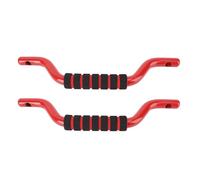 CHICIRIS Manijas de Agarre con Barra Antivuelco, Manijas Interiores de Aleación de Aluminio con Diseño Curvo Ergonómico para Bronco 2021 2024, con Todos los Accesorios de Montaje para una (rojo)