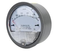 CHICIRIS Manómetro Diferencial, Aluminio de Alta Precisión con Cubierta Transparente, para Microelectrónica, Ingeniería Ambiental Aeroespacial, Bioingeniería