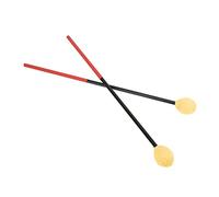 CHICIRIS Mazos de Marimba, Baquetas de Hilo de Algodón de Fibra de Carbono con Cabeza Redonda de Dureza Media para Instrumentos de Percusión de bajo, Sonido Claro para Principiantes y (Cabeza