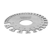 CHICIRIS Medición Compacta de Diámetro Redondo con Cuerpo de Acero Inoxidable Duradero, Herramienta de Alambre Esencial para Entusiastas del Bricolaje