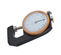 CHICIRIS Medidor de Espesor de Cabeza Plana de Calibre de Espesor de 0~10 Mm, Herramienta de Manualidades de Acero para Medir Papel, Película, Cable, Error de hasta 0.1 Mm, Adecuado para Cuero,