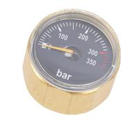 CHICIRIS Medidor de Presión del Cilindro de Aire Manómetro de Presión de Gases de Alta con Brillo en la Prueba de Agua Oscura a Prueba de Agua para Cilindros de Alta 350BAR G1/8 de Latón