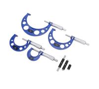 CHICIRIS Micrómetro Set 4pcs 0-1 Pulgadas 1-2 Pulgadas 2-3 Pulgadas 3-4 Pulgadas Maquinista Fuera de la Herramienta de Medición de Micrómetro, Acero, Aleación, Ampliamente Utilizado para