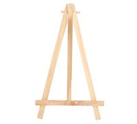 CHICIRIS Mini Caballete de Exhibición de Madera, Diseño de Trípode Compacto | Madera de pino resistente, liviana, adecuada para exhibición de arte, almacenamiento plegado