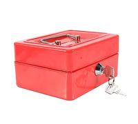 CHICIRIS Mini Caja de Seguridad Portátil con Cerradura para Dinero en Efectivo, Caja Fuerte para Monedas, Hierro Duradero, Respetuoso con el Medio Ambiente, Fuerte para el Hogar y la Oficina para