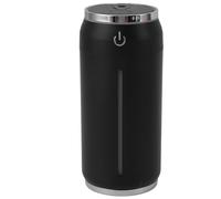 CHICIRIS Mini Humidificador Compacto USB Diseño Portátil para Coche Oficina y Dormitorio 5,55x2,52 Pulgadas con Luz Nocturna Colorida (BLACK)