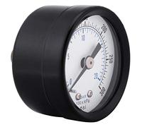 CHICIRIS Mini Manómetro, Instrumento de Dial de Doble Escala con Carcasa de Metal, Tamaño Súper Mini para, Aire, Aceite, Agua Líquida, Rango de Medición 0 20 Bar 0 300 Psi, Rosca 1 8 BSPT