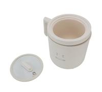 CHICIRIS Mini Olla Arrocera, Olla Eléctrica de Acero Inoxidable con Temperatura Ajustable, para Cocinar Sopa, Avena y Verduras, Portátil para Viajes de Camping (Enchufe de la UE 220V)