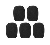 CHICIRIS Mini Parabrisas para Micrófono, Cubiertas de Espuma Negras para Micrófonos de Solapa y Auriculares, Paquete de 5, Varios Tamaños, Protección de Reducción de Ruido (Tipo B)