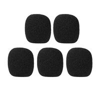 CHICIRIS Mini Parabrisas para Micrófono, Cubiertas de Espuma Negras para Micrófonos de Solapa y Auriculares, Paquete de 5, Varios Tamaños, Protección de Reducción de Ruido (un tipo)