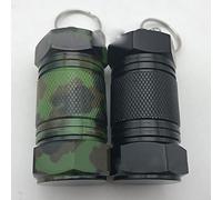 CHICIRIS Mini Pastillero Portátil de Aleación de Aluminio, Llavero Impermeable, Contenedor de Medicina para Viajes, Almacenamiento Esencial con Diseño Bonito (Verde oliva)