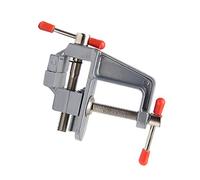 CHICIRIS Mini Tornillo de Banco, Espesor de Sujeción de 35 Mm, Construcción de Acero Fundido a Presión 45, Mandíbula Apagada de Alta Frecuencia, con Tornillo de Avance de Metal, para