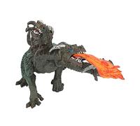 CHICIRIS Modelo de Dinosaurio de 3 Cabezas, Juguete de Dinosaurio de Simulación de Plástico de 25 X 11,8 Cm con Diseño de Rociado de Fuego, Detalles Realistas y 3 Cabezas para Niños Mayores de Años,