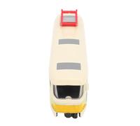 CHICIRIS Modelo de Tren de Aleación con Puertas Que Se Abren, Artesanía Exquisita para la Experiencia de Juego de los Niños, Innovación Constructiva Duradera, Fomenta la Creatividad (Yellow)