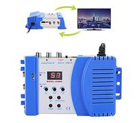 CHICIRIS Modulador de Interfaz Multimedia RF Digital HD, Nivel de Salida Ajustable para Modulador Portátil, Convertidor AV a RF, Estándar VHF UHF PAL para UE 100-240V