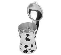 CHICIRIS Moka Pot, de Aluminio con Ergonómico Resistente Al Calor, para Uso Doméstico y de Oficina, Capacidad de 3 6 9 Tazas, Color Vaca Lechera (3 tazas de color vaca 150ML)