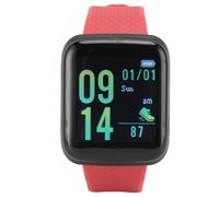 CHICIRIS Monitor de Actividad Física, Reloj Inteligente con Monitor de Sueño, de Frecuencia Cardíaca, de Actividad, Resistente Al Agua IP65, Notificaciones de Llamadas y (Rojo)