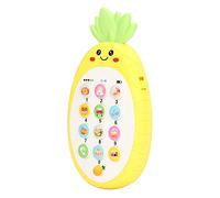 CHICIRIS Mordedor de Teléfono Celular para bebé, Juguete Musical de | Smartphone Educativo Temprano con Canciones de Cuna y Piezas de Piano, Linda Forma de Fruta y Luz Fría, Diseño Redondeado