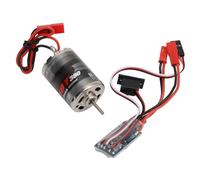 CHICIRIS Motor Cepillado RC ESC, Controlador de Velocidad Eléctrico 30A con Carcasa de Acero Inoxidable y Funciones de Freno de Marcha Atrás, para Coches RC 1/16 1/18