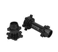 CHICIRIS Motos de Aluminio Rueda Hexadecimal Hex Rueda Hex Durable Alta para LOSI 1/4 PROMOTO MX MOTOCINA Eléctrica (Black)
