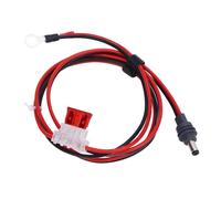 CHICIRIS O Anillo Cable de Carga de CC Cobre de Caucho O Terminal de Anillo a DC Cable de Alimentación de Enchufe con Fusible para el Plato (1M)