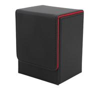 CHICIRIS Organización de Cartas Eficiente, Caja de Cubierta de Cuero PU Premium con Cierre Magnético Seguro, Portátil y Liviano para Cartas de Juego Coleccionables, Solución de Almacenamiento (Rojo