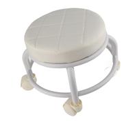 CHICIRIS Otomana Rodante de Alta Estabilidad con Marco de Doble Capa, Cómodo Taburete Reposapiés de Espuma Viscoelástica para Salón o SPA, Material Impermeable (Beige)