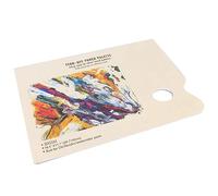 CHICIRIS Paleta de Papel Desechable Compacta para Pintura Al óleo Acrílica con Acuarela, Hojas Fáciles de Combinar Colores con Resistencia Al Agua, 100 Hojas