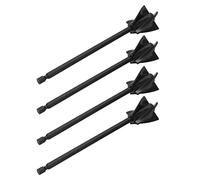 CHICIRIS Paletas Mezcladoras de Resina, Accesorio Mezclador en Espiral de 5 Cuchillas con Vástago Hexagonal de 1/4 Pulgadas para Pintura de Resina Epoxi, Esmalte Cerámico, Reduce las (BLACK)