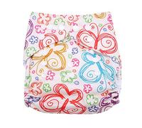 CHICIRIS - Pañal de baño para bebé, botones a presión en la cadera al aire libre, de Pul, súper impermeable, reutilizable, corte reutilizable (BL001)