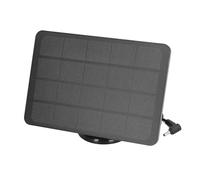 CHICIRIS Panel Solar de 10 W para la Cámara de Anillo Compatible con Batería de Leva del Anillo y Batería de la Leva de Palo IP65 Agua Probas de Agua 360 Grados Rotable Soporte de 9.8 (CSP4W-DC-B)