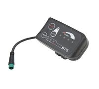 CHICIRIS Pantalla de Bicicleta Eléctrica, Panel de Pantalla Digital LED ABS con Conector 5P Impermeable, Lectura Clara de Velocidad de Batería, Manillar de 22,2 Mm Apto para Conductores de Scooters